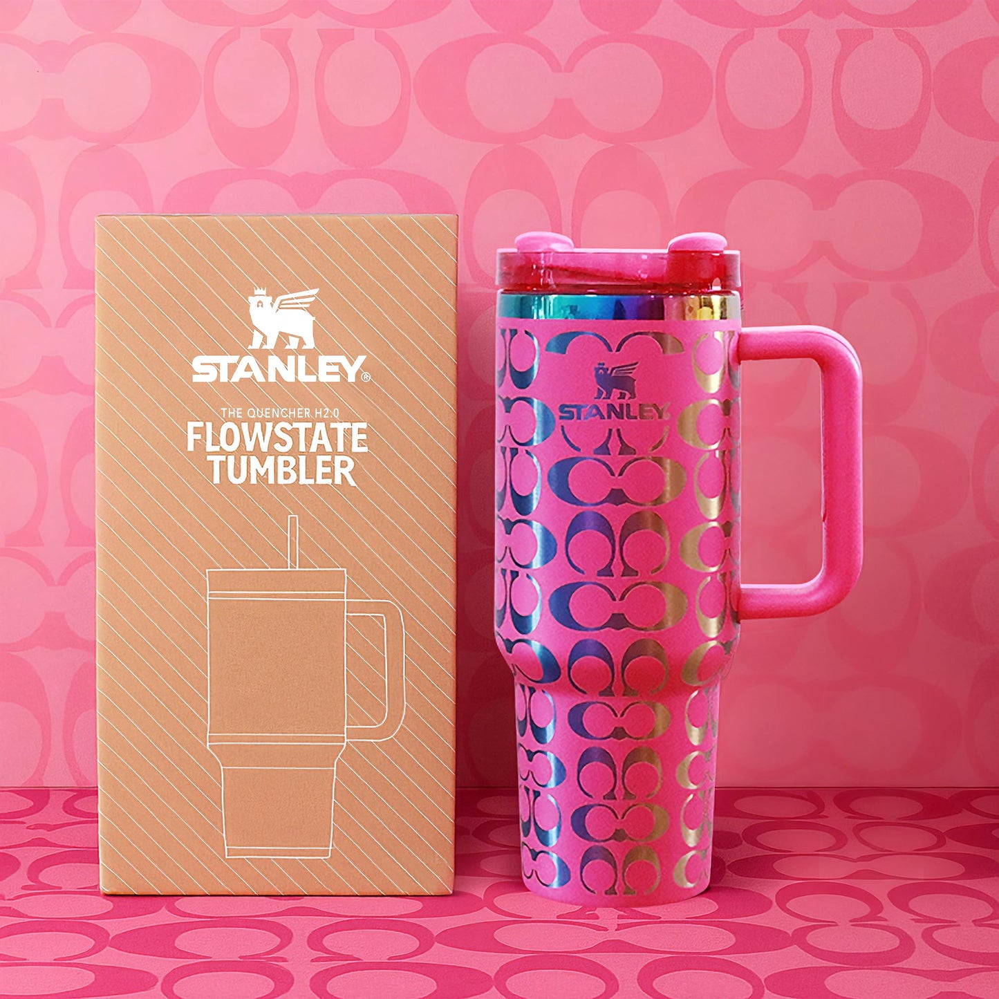 Movessira® Signature Monogram 40oz Tumbler