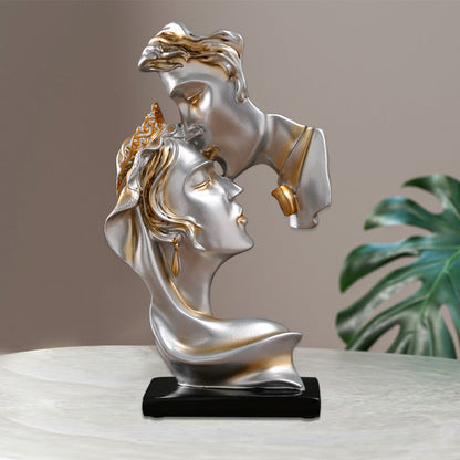 Movessira® Eternal Kiss – Resin Romantic Sculpture