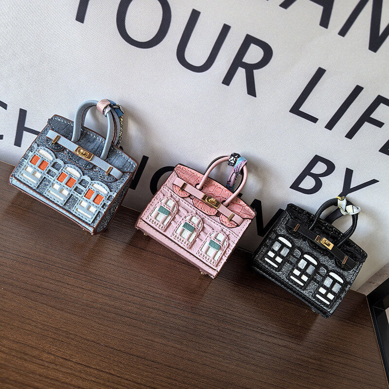 Movessira® Birkin Faubourg Inspired Mini Handbag Charm