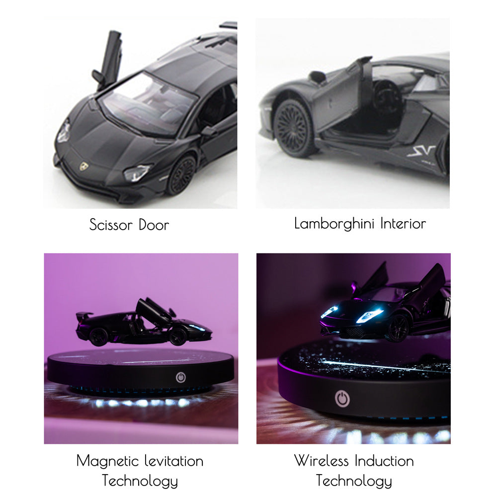 Movessira® Magnetic Floating Diecast Car Vehicle with LED 1:36 scale