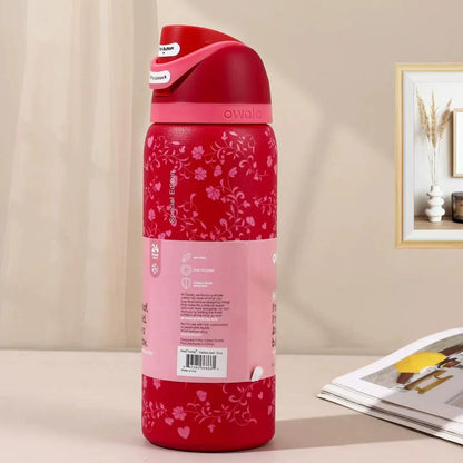 Movessira® Insulated Stainless Steel Water Bottle with Straw-32oz