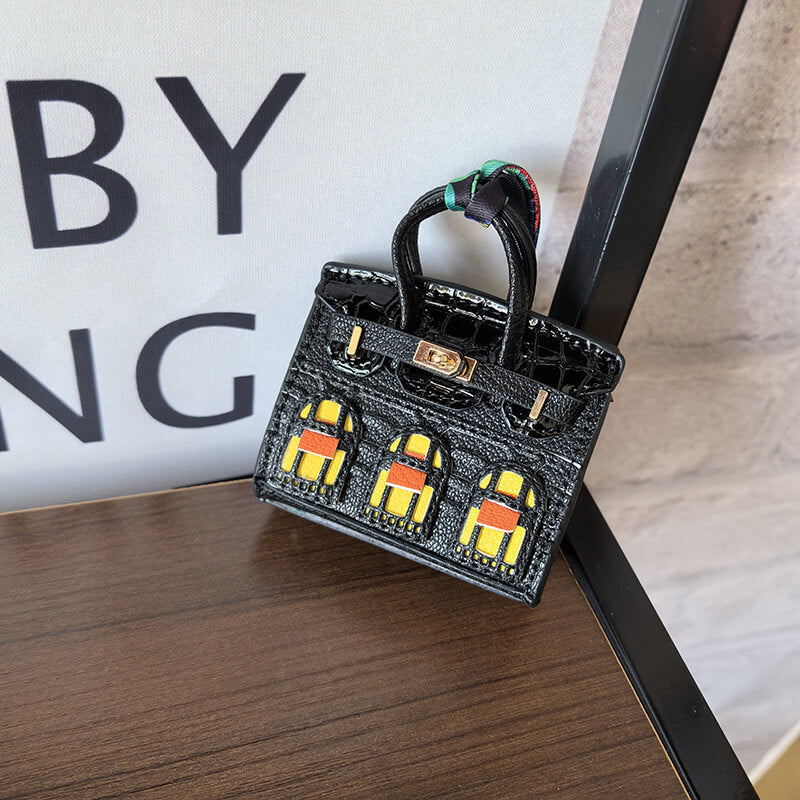 Movessira® Birkin Faubourg Inspired Mini Handbag Charm