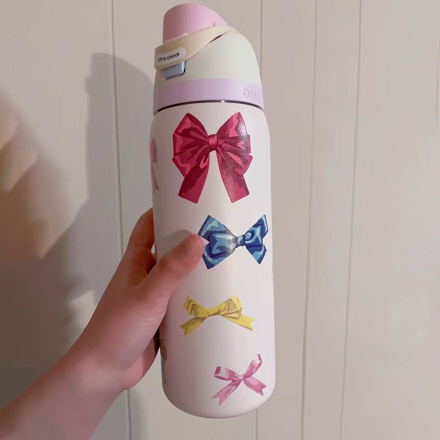 Movessira® Insulated Stainless Steel Water Bottle with Straw-32oz