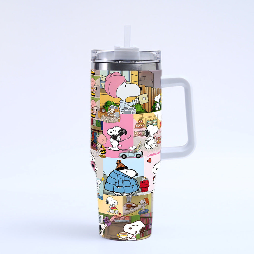Movessira® Snoopy Daily Life Comic Tumbler
