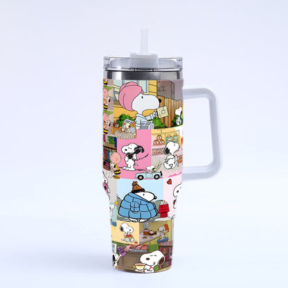 Movessira® Snoopy Daily Life Comic Tumbler