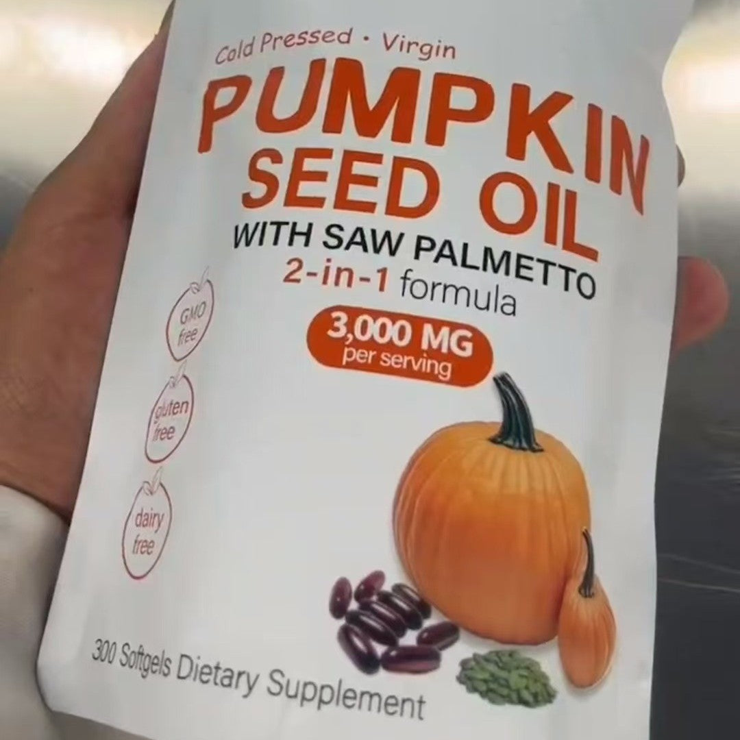Movessira Pumpkin Seed Oil with Saw Palmetto Softgels