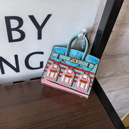 Movessira® Birkin Faubourg Inspired Mini Handbag Charm
