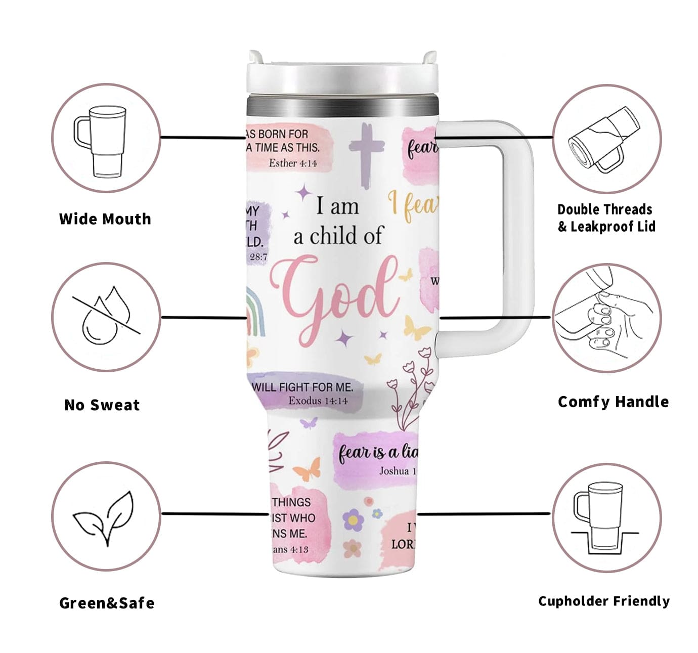 Movessira® 40oz Christian Series