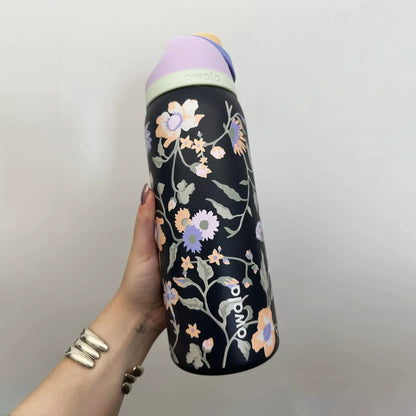 Movessira® Insulated Stainless Steel Water Bottle with Straw-32oz