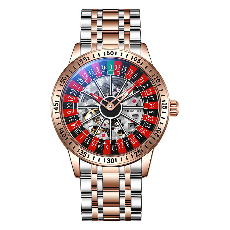 Movessira® Fortune Spinner Dial – Men's Luxury Automatic Watch