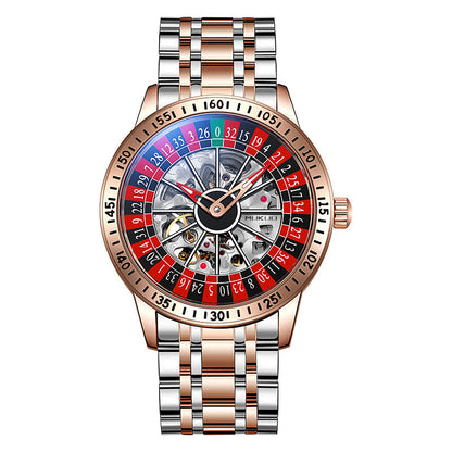 Movessira® Fortune Spinner Dial – Men's Luxury Automatic Watch