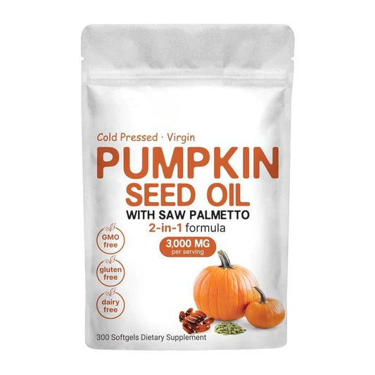 Movessira Pumpkin Seed Oil with Saw Palmetto Softgels
