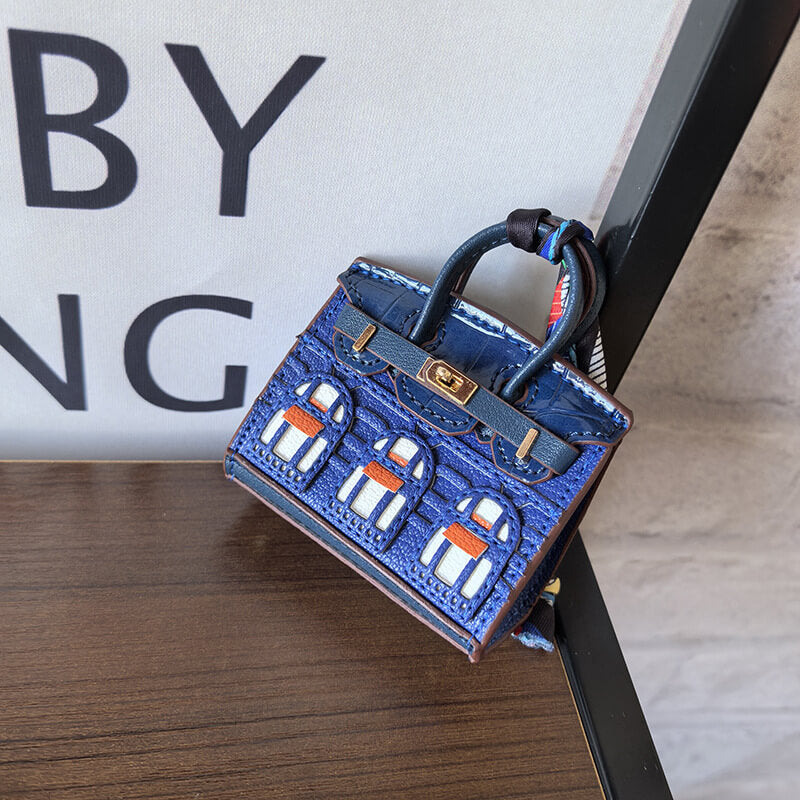 Movessira® Birkin Faubourg Inspired Mini Handbag Charm