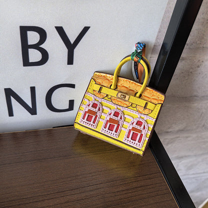 Movessira® Birkin Faubourg Inspired Mini Handbag Charm