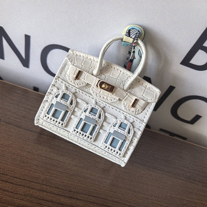 Movessira® Birkin Faubourg Inspired Mini Handbag Charm