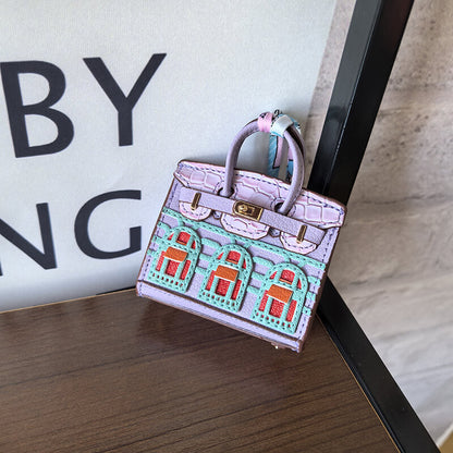 Movessira® Birkin Faubourg Inspired Mini Handbag Charm