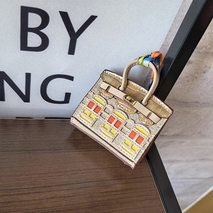 Movessira® Birkin Faubourg Inspired Mini Handbag Charm