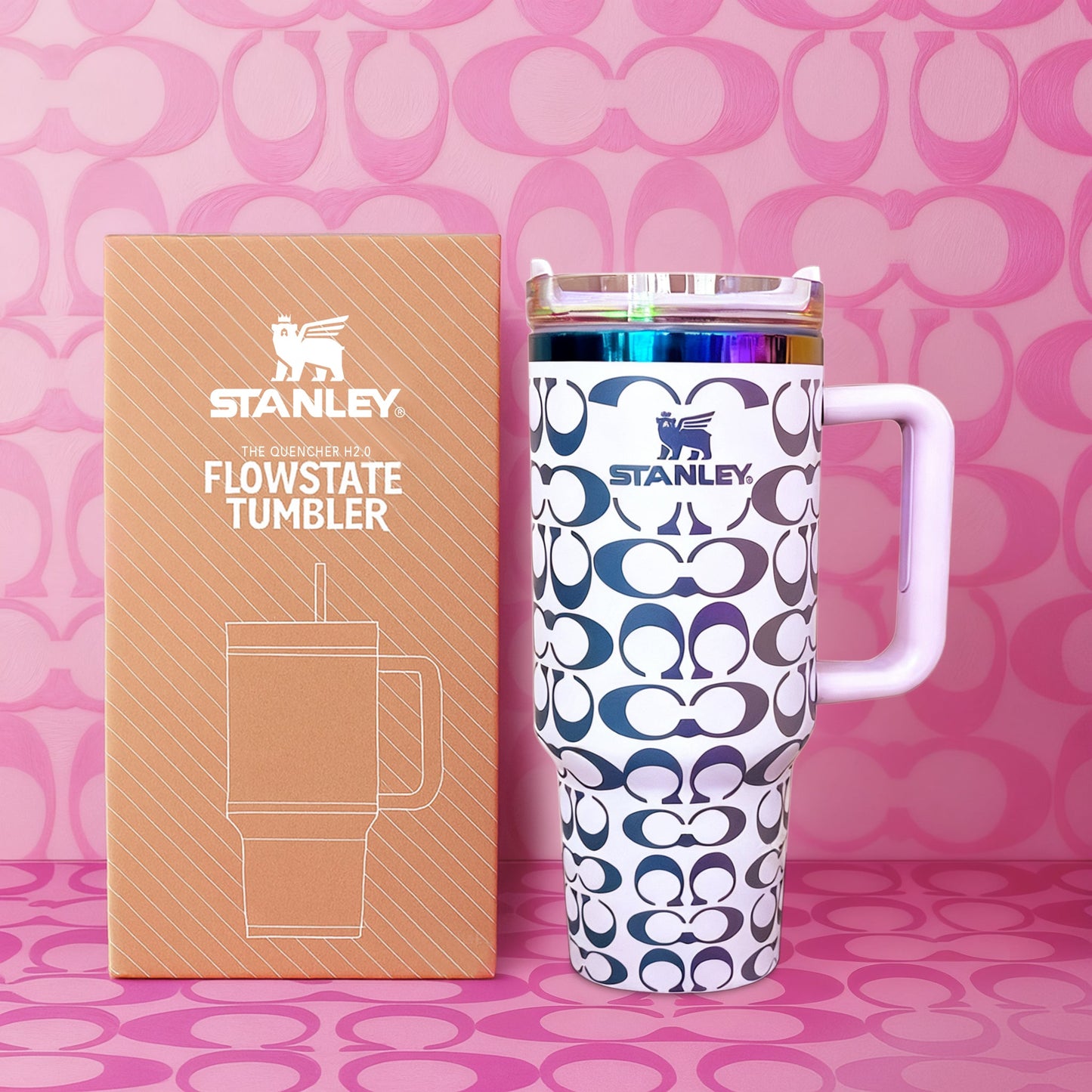 Movessira® Signature Monogram 40oz Tumbler