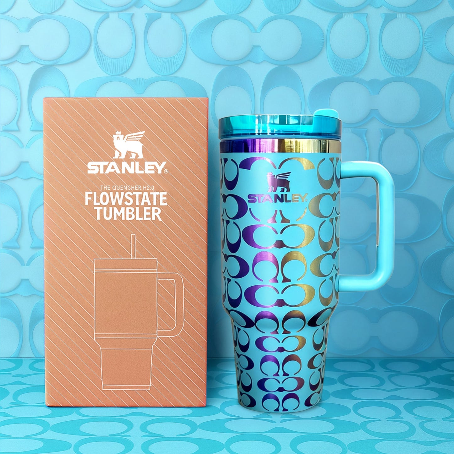 Movessira® Signature Monogram 40oz Tumbler