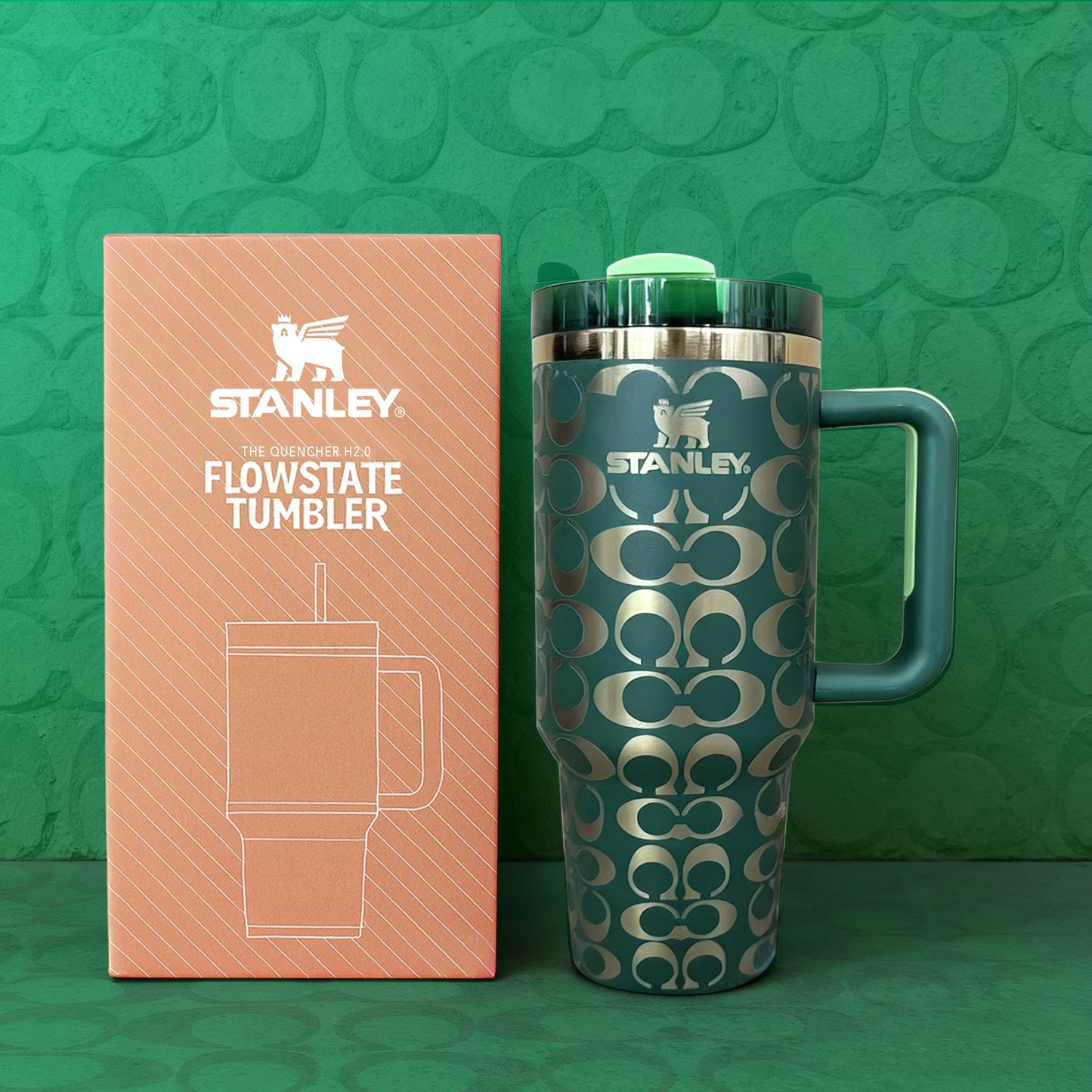 Movessira® Signature Monogram 40oz Tumbler