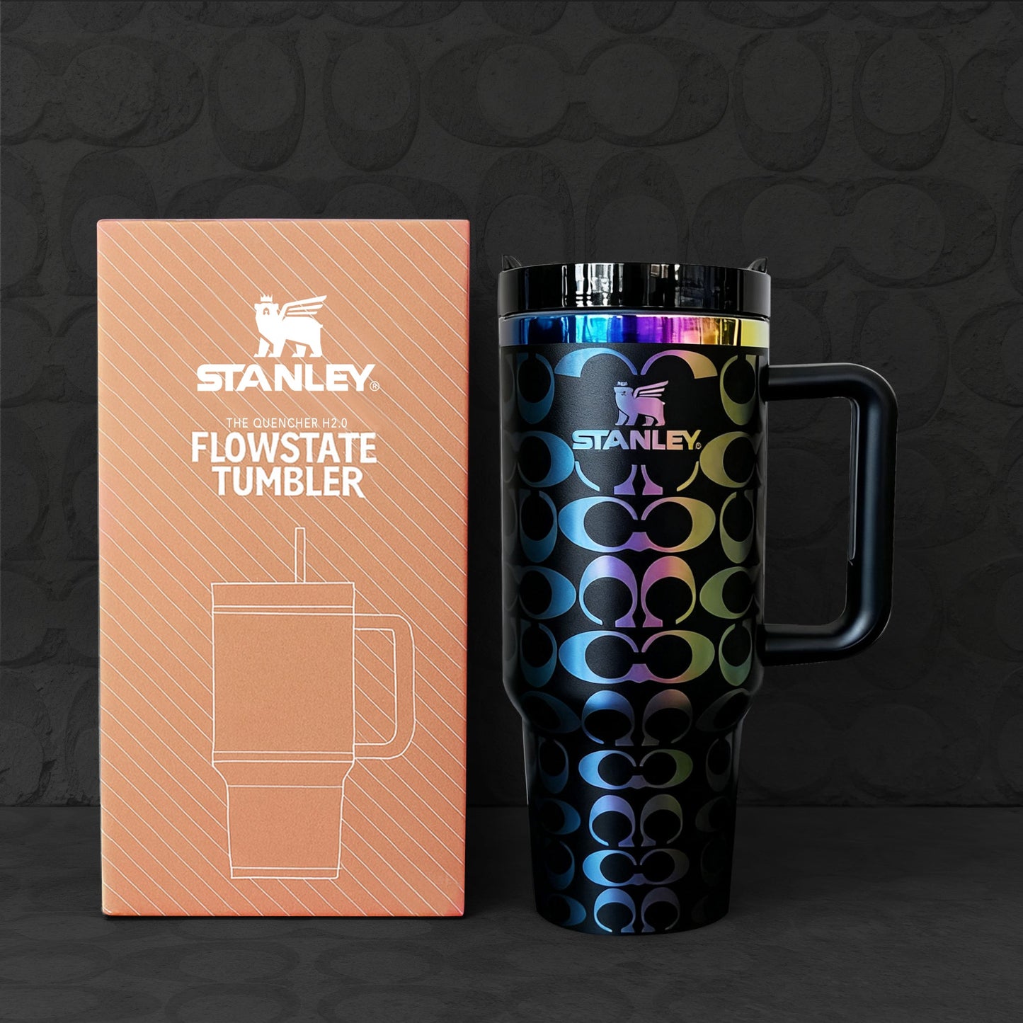 Movessira® Signature Monogram 40oz Tumbler