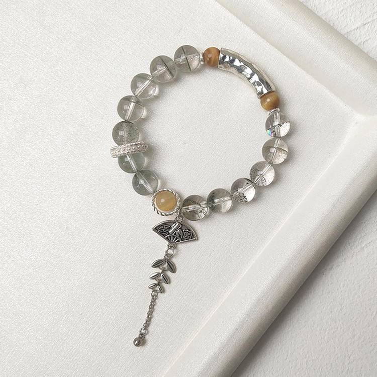 Movessira® Guardian Strength Bracelet – Green Phantom & Golden Tiger Eye