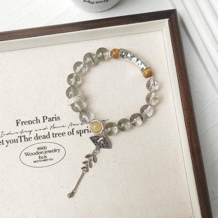 Movessira® Guardian Strength Bracelet – Green Phantom & Golden Tiger Eye