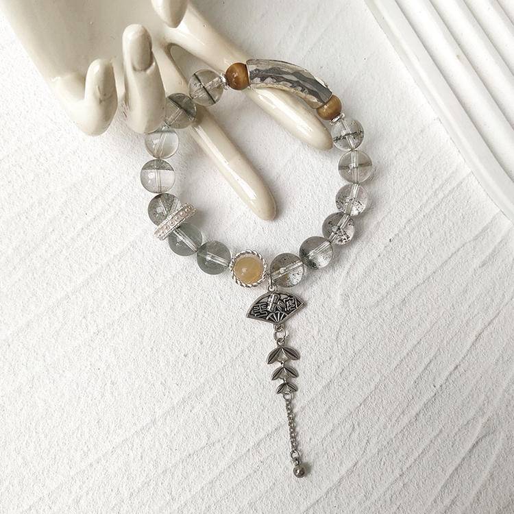 Movessira® Guardian Strength Bracelet – Green Phantom & Golden Tiger Eye