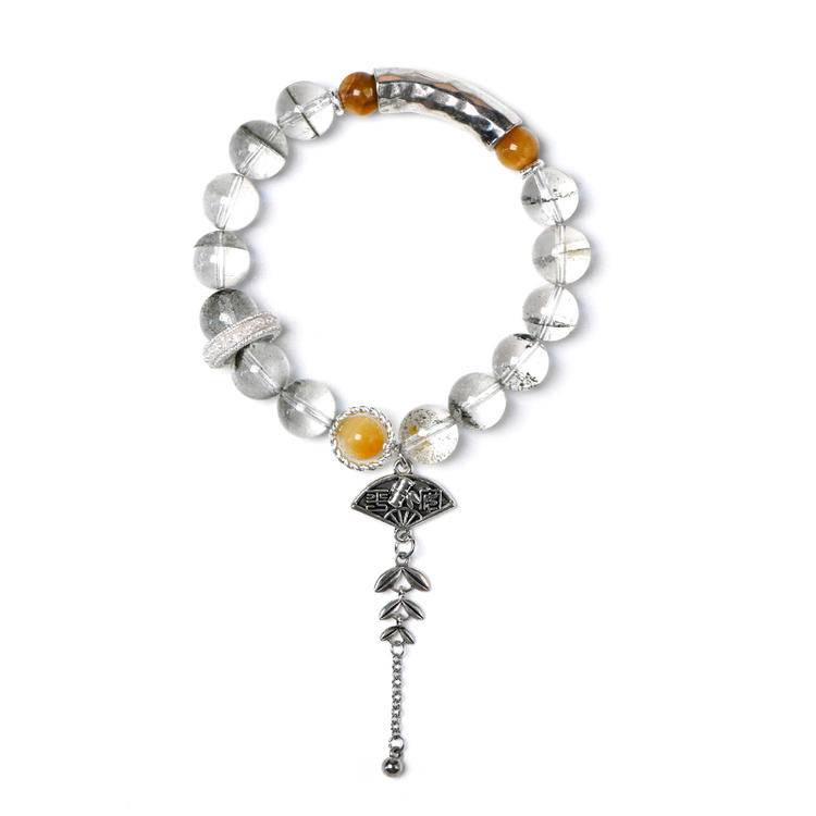 Movessira® Guardian Strength Bracelet – Green Phantom & Golden Tiger Eye