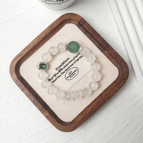 Movessira® Mystic Clarity Bracelet – Phantom Quartz & Fluorite Spiral Beads