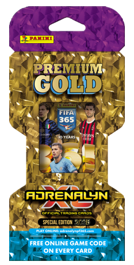 Movessira® Panini-FIFA 365 2025 Adrenalyn XL 2025 Premium Gold Pack