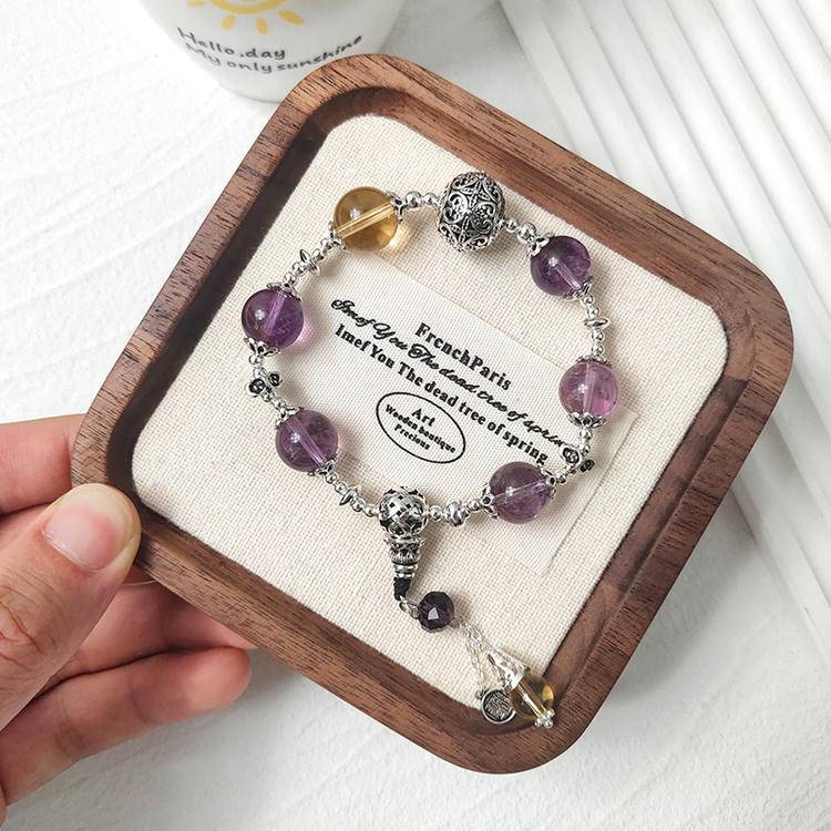 Movessira® Wisdom Harmony Bracelet – Amethyst & Citrine