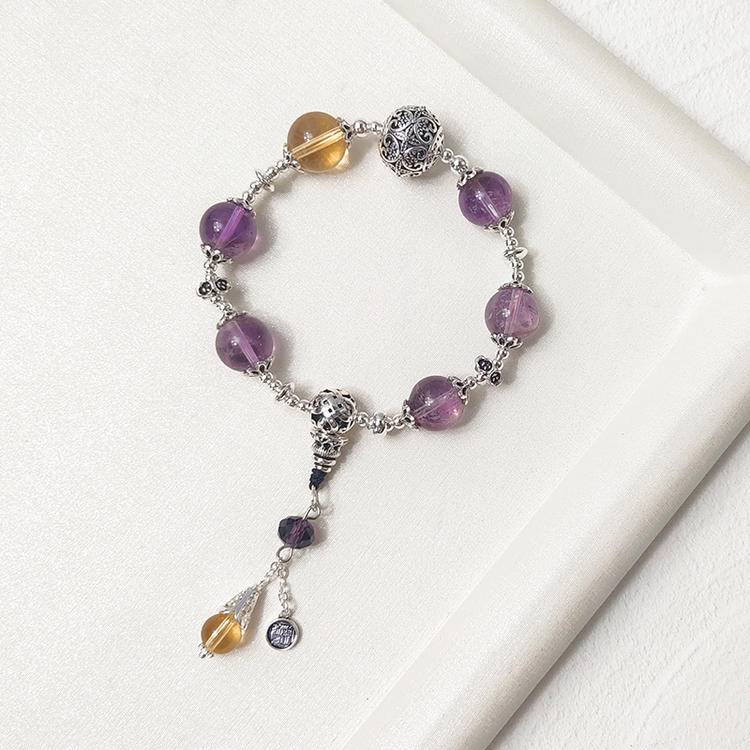 Movessira® Wisdom Harmony Bracelet – Amethyst & Citrine