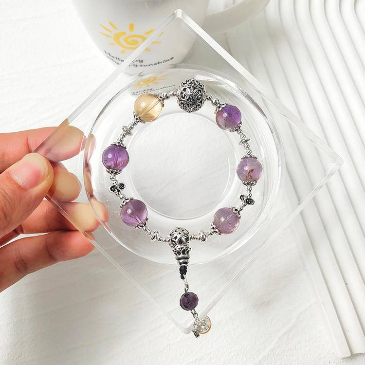 Movessira® Wisdom Harmony Bracelet – Amethyst & Citrine