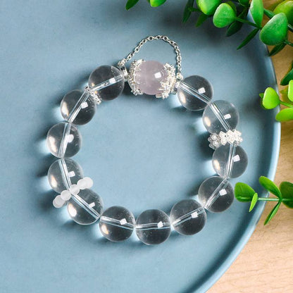 Movessira® Pure Love Bracelet – Clear Quartz & Rose Quartz