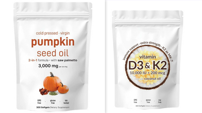 Movessira Pumpkin Seed Oil with Saw Palmetto Softgels