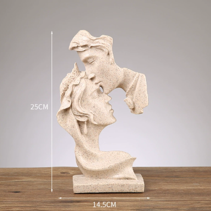 Movessira® Eternal Kiss – Resin Romantic Sculpture