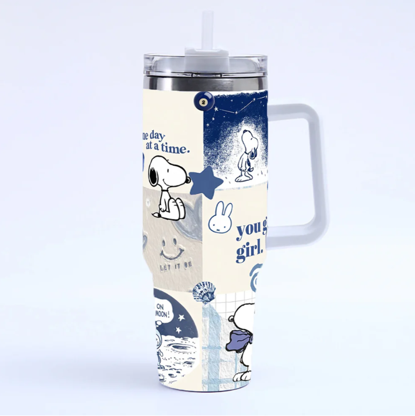 Movessira® Snoopy Daily Life Comic Tumbler